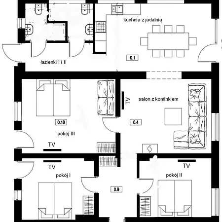 Appartement Pod Bukowym Lasem Meszna